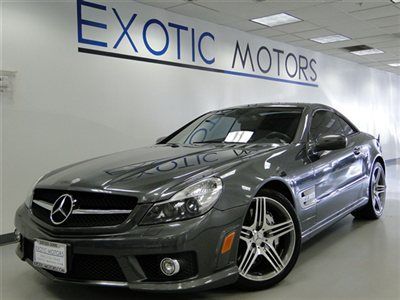 2009 mercedes sl63 amg! nav pano keylesgo pdc a/c&amp;heated-sts xenon 518hp 19"whls