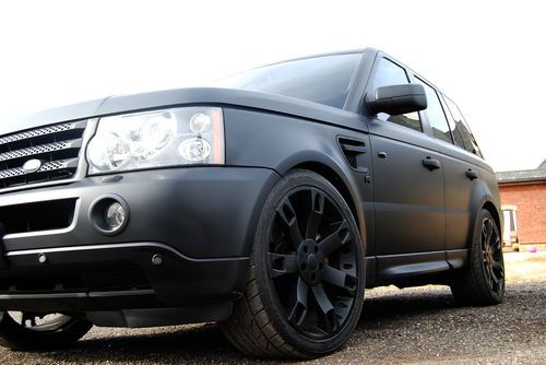 2008 land rover range rover sport supercharged matte black