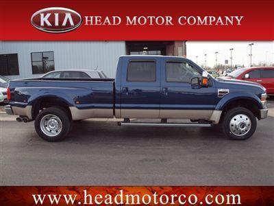 2010 ford sd f450 loaded sharp truck low miles 4 dr auto diesel 6.4l v8 blue
