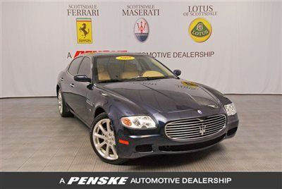 2008 maserati quattroporte - alcantara - walnut wood - piping - like 2009