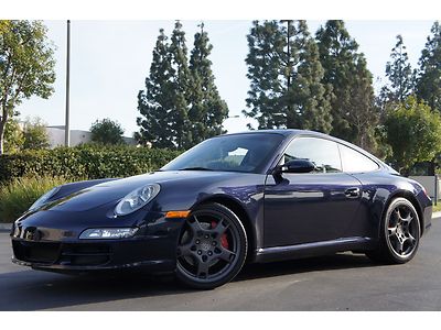 2007 porsche carrera s 3.8l tiptronic blue 19" whls xenon leather psm chrono