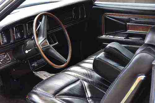 1975 LINCOLN 4DR TOWN CAR TRIPLE BLACK W/ LEATHER, US $12,000.00, image 2