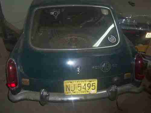 1968 MG GT Restoration Project Or Parts Aluminum Hood Fiberglass Fenders Look!!!, image 13