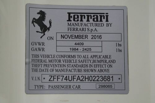 2017 Ferrari F12 Berlinetta, US $201,675.00, image 10