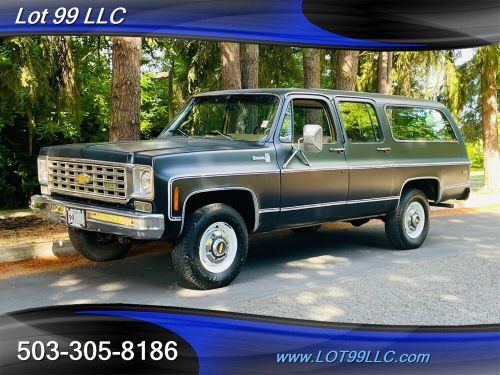 1975 suburban 1-owner 4x4 400 sbc silverado 20 estate