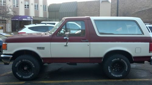 1988 ford bronco xlt sport utility 2-door 5.0l