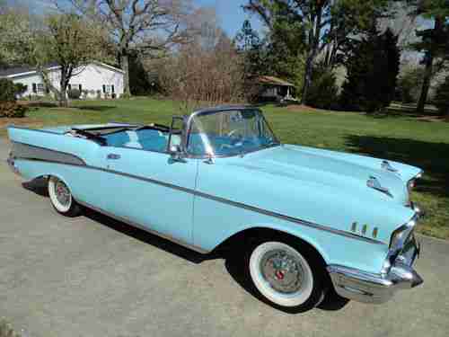 1957 Chevrolet Bel Air Convertible, image 2