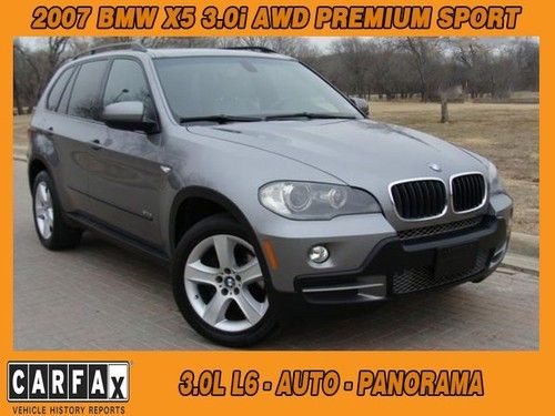 2007 bmw x5 awd 4dr 3.0si sport awd panoramic sunr