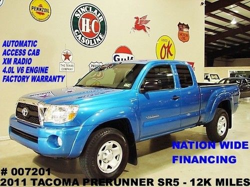 2011 tacoma prerunner access cab sr5,rwd,v6,back-up cam,16in whls,12k,we finance