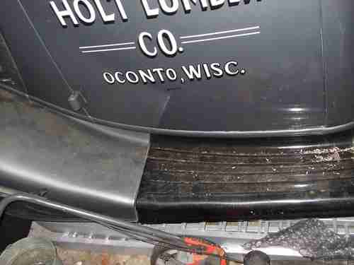 36 1 1/2 ton Ford flatbed stake truck, silver grey ,excellent original condition, image 7