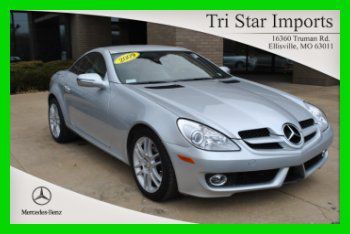 Mercedes-benz 09 slk-class luxury sport slkclass 6-speed manual convertible cd