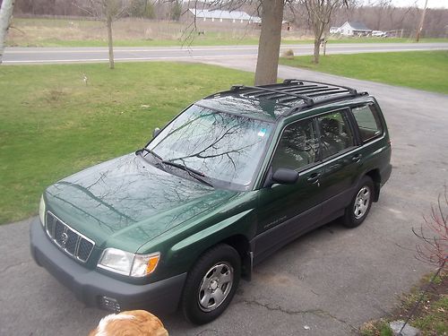 2002 forester awd : green - runs &amp; looks great!   cd, cruise, cold a/c, more