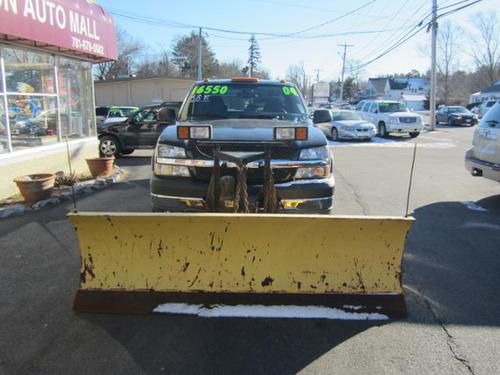 2004 chevrolet silverado 2500 hd extended cab ls 4x4 8' fisher plow only 68k !!