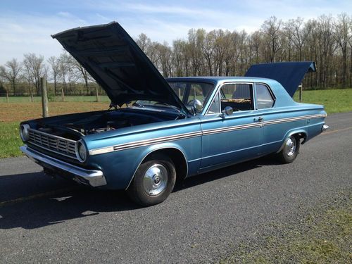 1965 dodge dart 270 coupe 14,000 original miles!! turn keydrive home! no reserve