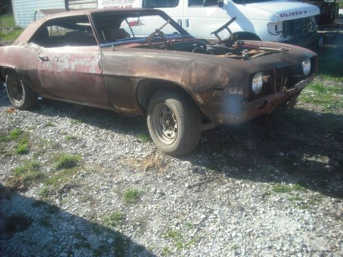 1969 camaro x44 project car barn find rat rod drag hot rod clear title