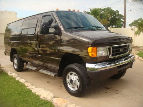 ***** 2007 ford econoline camouflage quigley 4x4 extended van *****