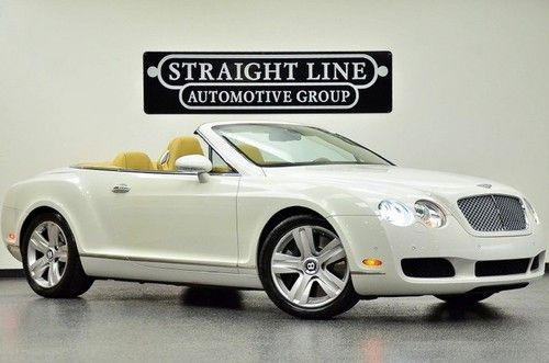 2008 bentley continental gtc white w/ tan