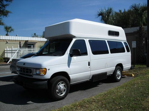 1998 ford e-350 econoline xl handicap wheelchair van 6.8l