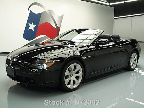 2006 bmw 650i convertible sport/premium nav 19's 37k mi texas direct auto