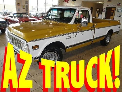 1971 chevrolet c10 cheyenne 2-tone paint 350ci v8 automatic factory air az truck