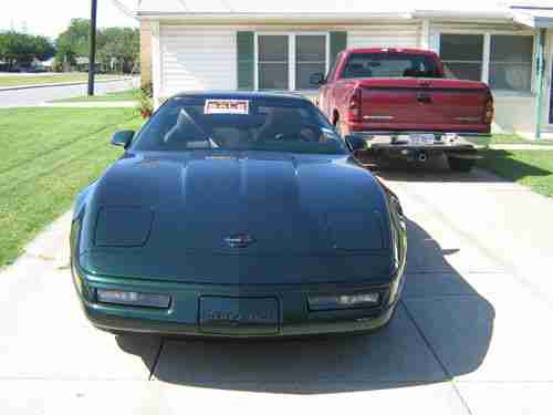 1995 polo green CHEVROLET CORVETTE COUPE with 52,000 orig. miles, sun®. roof., US $12,900.00, image 4