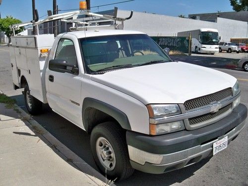 2003 chevy 2500 utility service bed work truck hd silverado  low miles box rack