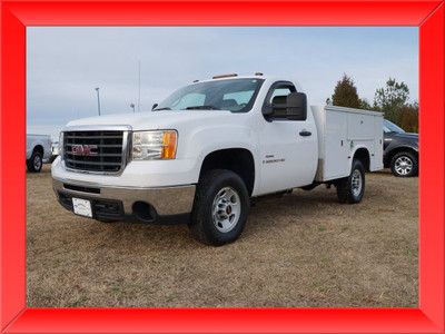 08 gmc sierra 2500 service body white 2wd reg cab work truck diesel