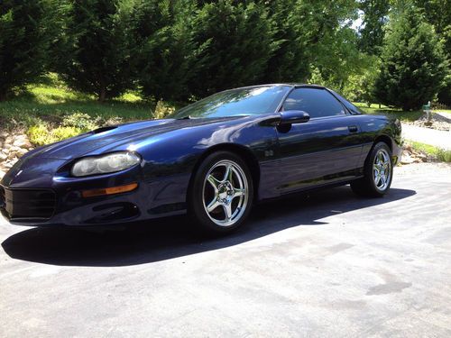 2000 chevrolet camaro ss! 6spd! t-top! black leather! zr1s! bbk! 4.10! cai! nice