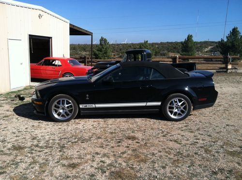 2008 shelby gt500 convertible - triple black with navigation