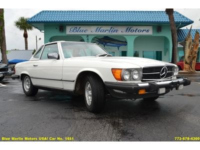 1980 low orignal mile mercedes benz 450sl automatic leather clean convertible