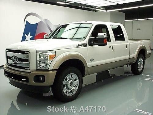 2012 ford f-250 king ranch diesel 4x4 nav rear cam 20k! texas direct auto