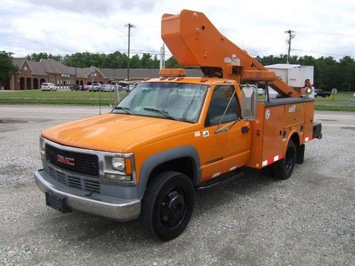 1998 gmc sierra 3500 bucket truck diesel drw at ac