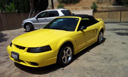 **gorgeous **2001 ford mustang svt cobra convertible 2-door 4.6l