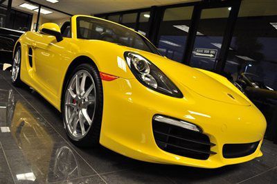 2013 porsche boxster s 315hp 3.4l 7spd pdk,20"carrera wheels racing yellow/black