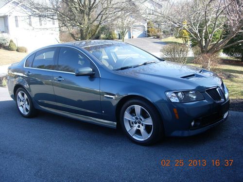 Mint 2009 pontiac g8 gt v8 with actual 4,900 garage kept miles-warranty!!