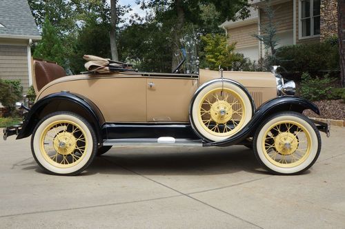 1929 ford model a rumble seat roadster - convertible  - excellent