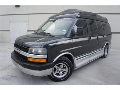 Chevrolet express regency hi-top conversion van 2tvs/dvd wood chrome wheels nice