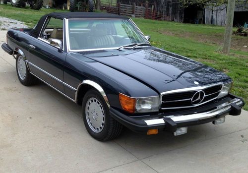 Mint condition, blue convertible