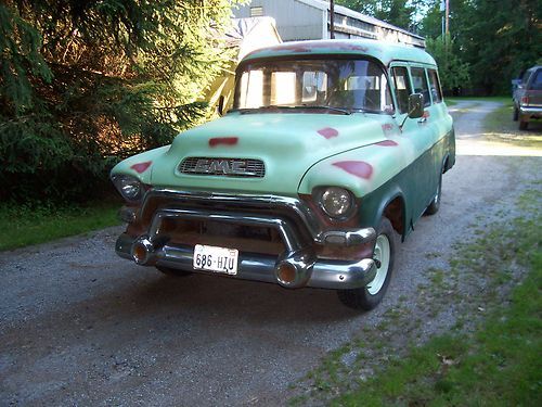 1956 gmc suburban carryall deluxe trim project 2nd and 3rd seats like apache