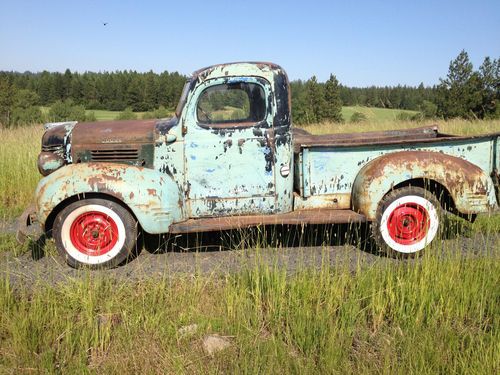 1946 dodge 1/2 ton step side pickup truck hot rat rod like ford no reserve!