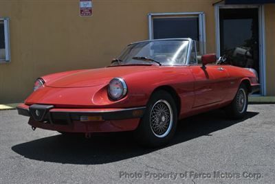 1987 alfa romero spider! 75000 miles. new top! new seats! no reserve!