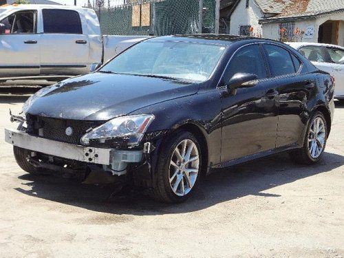 2011 lexus is 250 damaged salvage fixer runs! cooling good only 20k miles l@@k!!