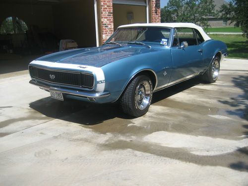 1967 chevrolet camaro rs/ss 350 convertible