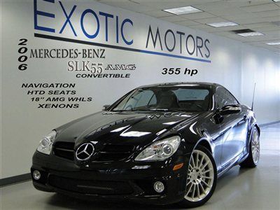 2006 mercedes slk55 amg!! nav heated-sts hk-sound/6-cd xenons 355hp 18"amg-whls!