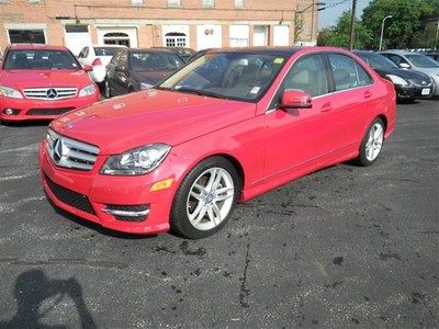 3.0l v6 dohc 4-matic awd leather alloys red benz mpg power sunroof we finance