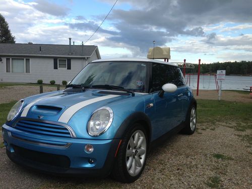 2003 mini cooper s  electric blue