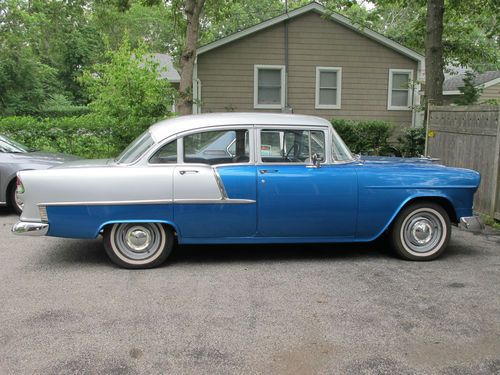1955 chevy 210 4-door one family owned - runs &amp; looks great!