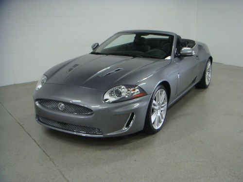 2010 jaguar xkr conv - lunar gray/black - 20'' nevis wheels, burl walnut veneer!