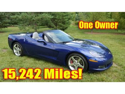 1 owner 2005 corvette convertible only 15,242 miles 6 spd ls2 346 c.i. 400 h.p.