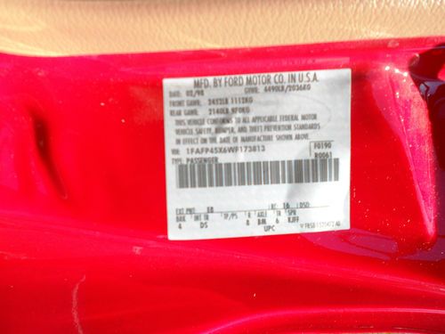 1998 Ford Mustang GT Convertible 5 speed - Mint Time Capsule, image 21